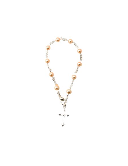 Pulsera 5 Mm Perla Cultra Arg Blanca|Libreriasalesiana