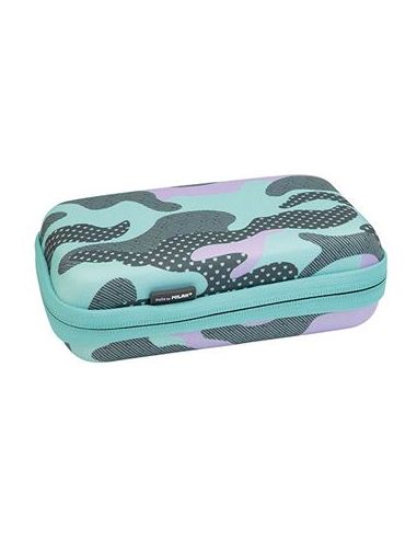 Portatodo Rígido Extra Contenido Turquesa Camuflaje