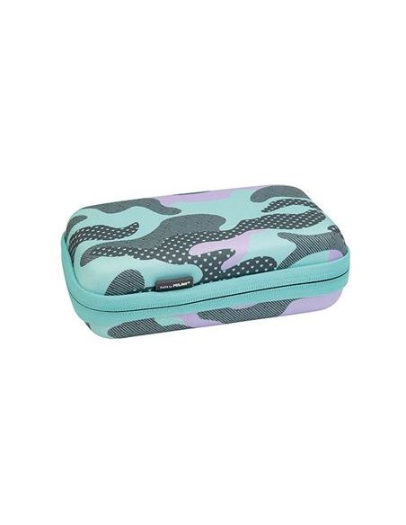 Portatodo Rígido Extra Contenido Turquesa Camuflaje
