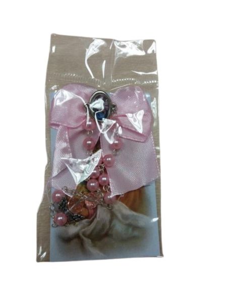 Decena Cuna Con Lazo Rosa Generico