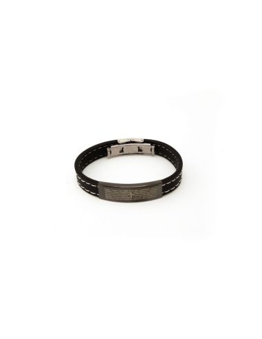 Pulsera Caucho Padre Nuestro S/Foto