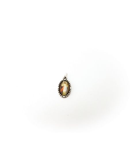 Medalla Plateada 1,5Cm Misericordia De Jesus