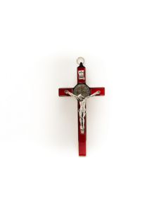 Cruz S. Benito Lacada Rojo 20Cm