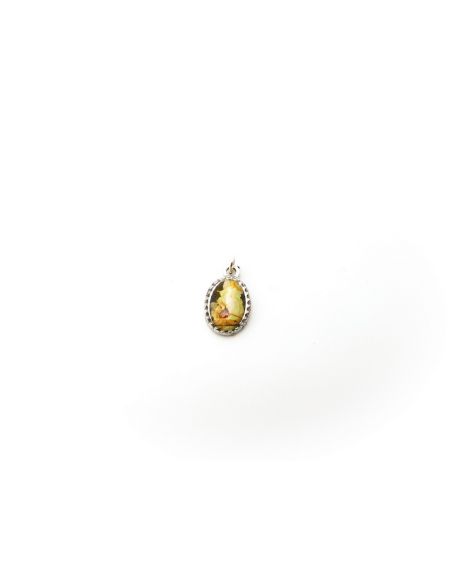 Medalla Plateada 1,5Cm Angel De La Guarda