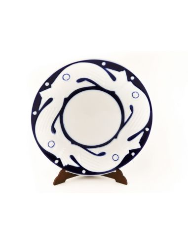 Plato Peces Azul 168Mm