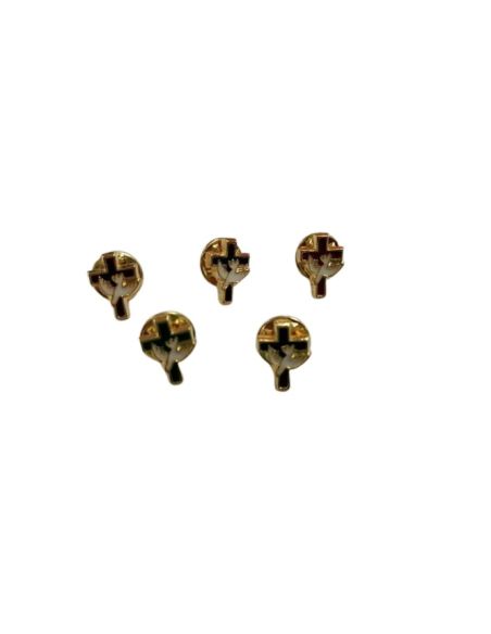 Pin Metal Dorado Esmaltado Espir.Santo Colores Surtidos