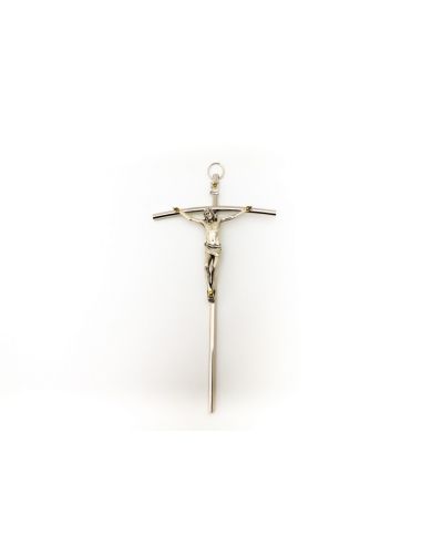 Crucifijo Metal Niquel 17X9Cm ºººº