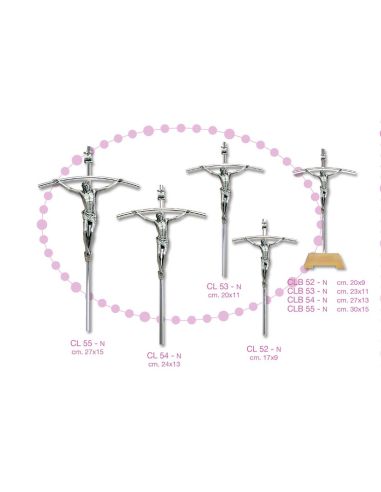 Crucifijo Metal Niquel 20X11 ºººº