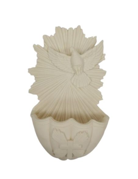 Benditera Resina Marmol Espiritu Santo 17,5Cm