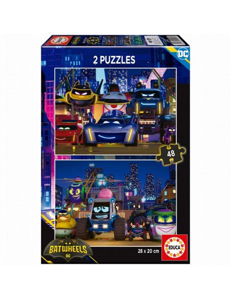 Puzzle Batwheels 2X48 Piezas