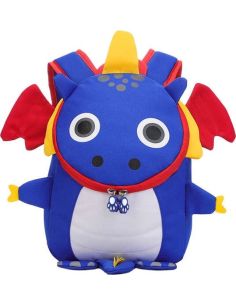 Mochila Infantil Poliéster Dragón Azul (Dohe)