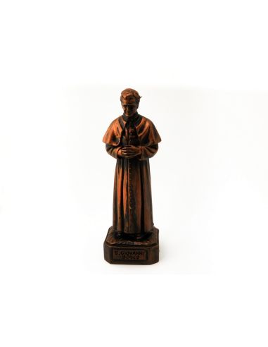 Estatua Don Bosco Resina 12 Cm Bronce