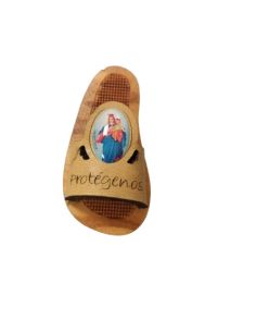 Iman Cuero Madera Sandalia Auxiliadora