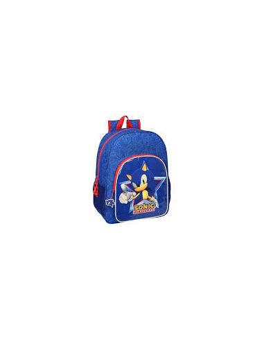 Mochila De 33 Cm Adapt.Carro Sonic "Let'S Roll"