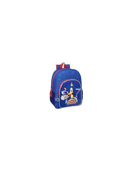 Mochila De 33 Cm Adapt.Carro Sonic "Let'S Roll"