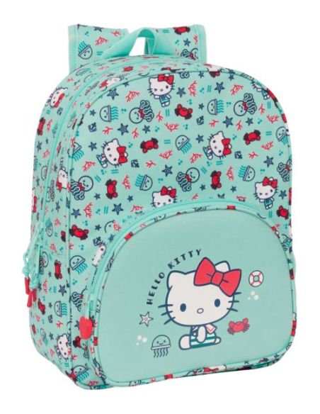 Mochila Infantil Adaptable Carro Hello Kitty "Sea Lovers" Safta