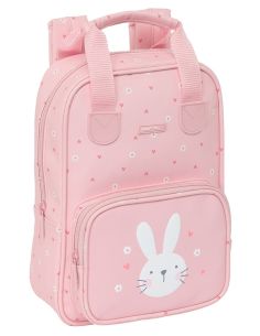 Mochila Infantil Con Asas Fácil Limpieza Safta Preescolar "Bunny"