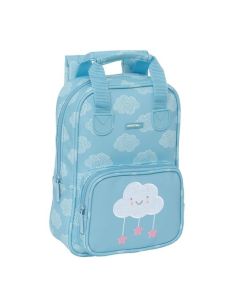 Mochila Infantil Con Asas Fácil Limpieza Safta Preescolar "Nube"