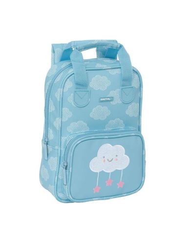 Mochila Infantil Con Asas Fácil Limpieza Safta Preescolar "Nube"