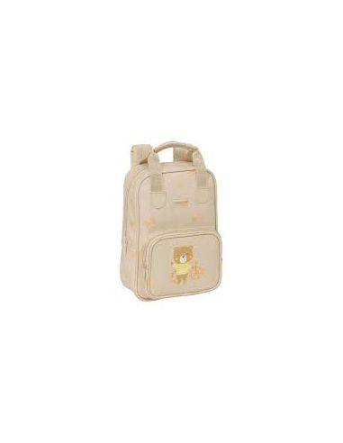 Mochila Infantil Con Asas Fácil Limpieza Safta Preescolar "Osito"