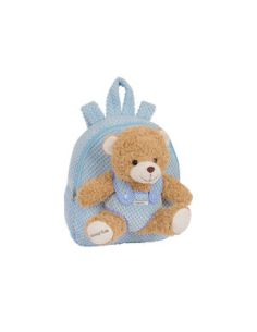Mochila Preescolar Con Osito Safta Azul Pastel