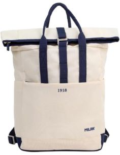 Mochila Urbana Cierre Superior Enrollable 10L Serie 1918 Beige
