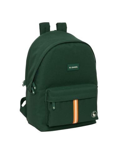 Mochila Doble Para Portatil 15,6"+Usb El Ganso Basics "Green"