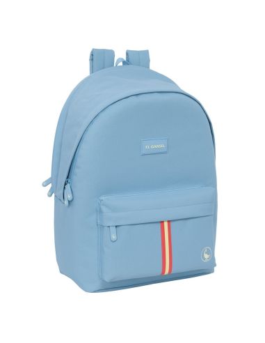 Mochila Doble Para Portatil 15,6"+Usb El Ganso Basics "Azul Indigo"