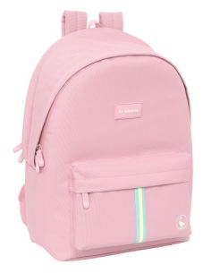 Mochila Doble Para Portatil 15,6"+Usb El Ganso Basics "Pink"