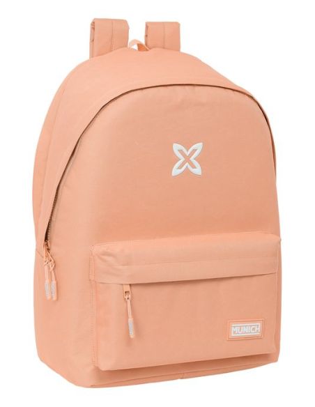 Mochila Doble Para Portatil 15,6"+Usb Munich Basicos "Peach"
