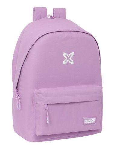 Mochila Doble Para Portatil 15,6"+Usb Munich Basicos "Lila"
