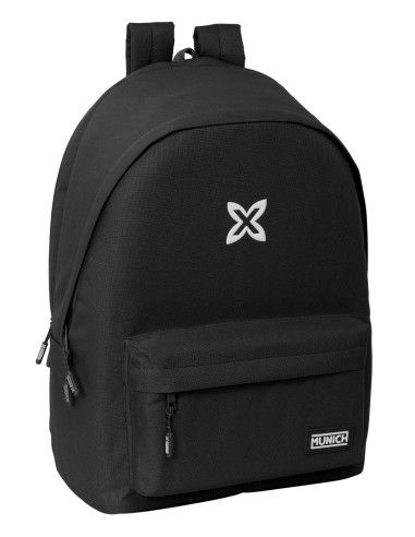 Mochila Doble Para Portatil 15,6"+Usb Munich Basicos "Negro"|Libreriasalesiana