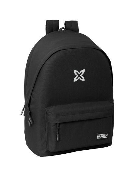 Mochila Doble Para Portatil 15,6"+Usb Munich Basicos "Negro"|Libreriasalesiana