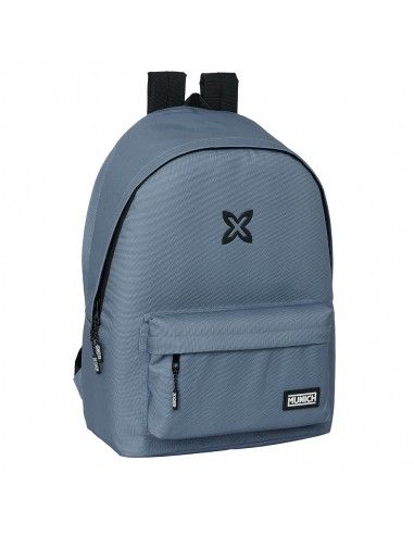 Mochila Doble Para Portatil 15,6"+Usb Munich Basicos "Gris"|Libreriasalesiana