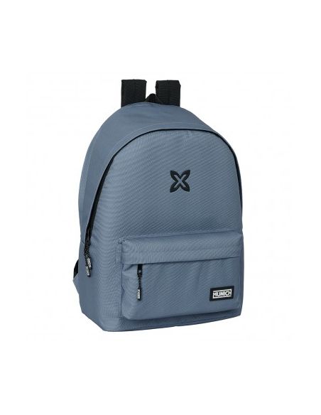 Mochila Doble Para Portatil 15,6"+Usb Munich Basicos "Gris"|Libreriasalesiana