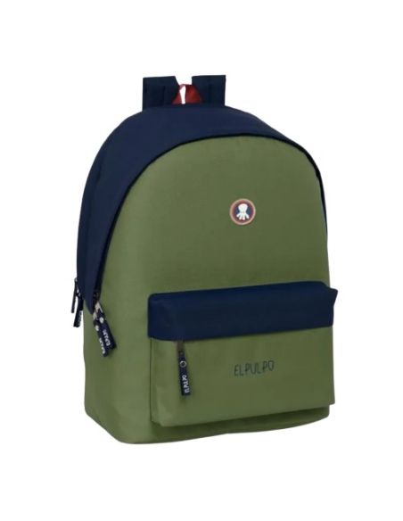 Mochila Doble Para Portatil 15,6"+Usb El Pulpo "Verde"