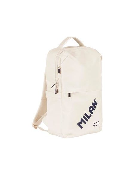 Mochila Con Cierre Bloqueable De Seguridad (15L), Colección 430 Since 1918, Beige|Libreriasalesiana