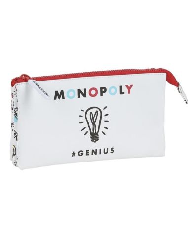 Bolso Escolar Safta Portatodo Monopoly Triple 220X30X120 Mm