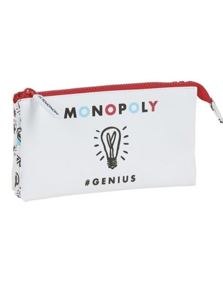 Bolso Escolar Safta Portatodo Monopoly Triple 220X30X120 Mm