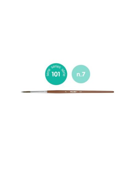 Pincel Escolar Redondo Milan Serie 101 Nº 7