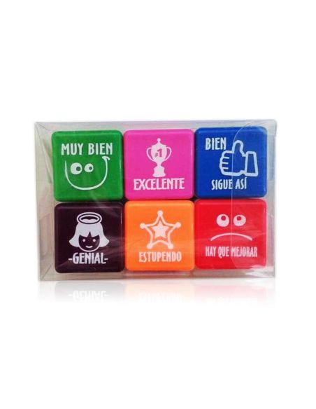 Caja 6 Unidades Sellos De Motivacion