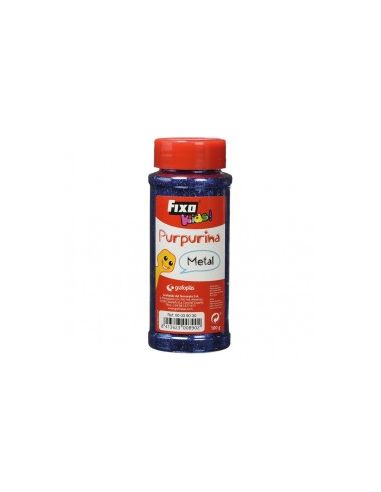 Purpurina Azul Fina Bote 100 Gramos Con Dosificador