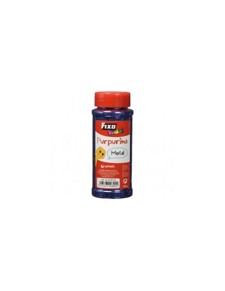 Purpurina Azul Fina Bote 100 Gramos Con Dosificador