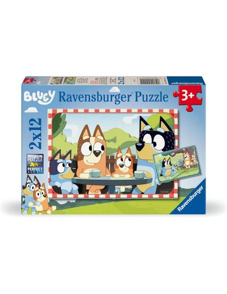 Puzzle Ravensburger Bluey, Colección 2 X 12|Libreriasalesiana