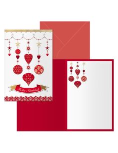 Tarjeta Dohe Navidad Tamaño 11,5X17Cm Modelo Carrusel