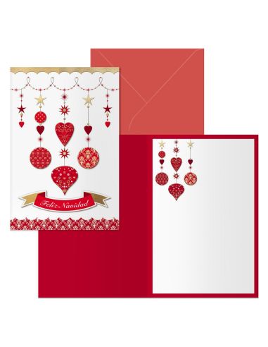 Tarjeta Dohe Navidad Tamaño 11,5X17Cm Modelo Carrusel