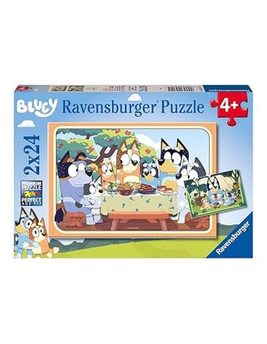 Puzzle 2 X 24 Piezas Bluey|Libreriasalesiana