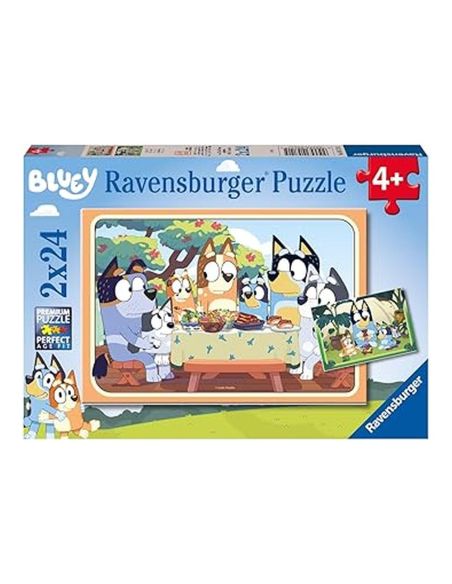 Puzzle 2 X 24 Piezas Bluey|Libreriasalesiana
