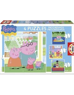 Puzzle Progresivos Peppa Pig 6-9-12-16