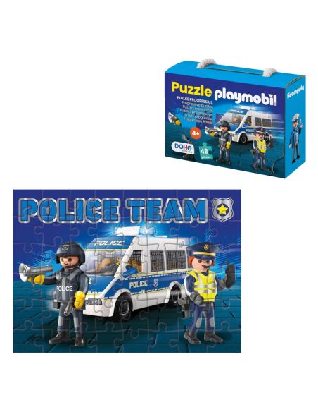 Puzzles Progresivos 48 Piezas Playmobil Police